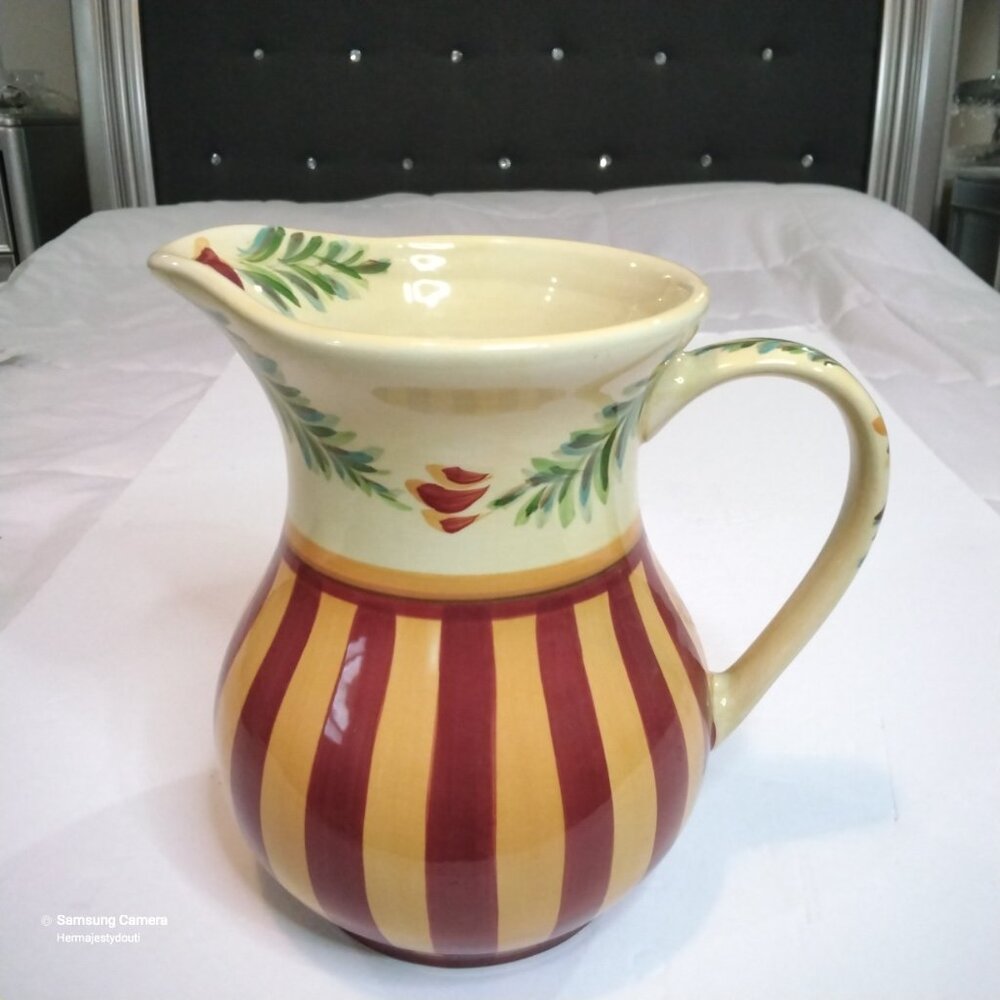 Gail Pittman Southern Living At Home Sienna Garland 48 Oz. Beverage Pitcher NICE
